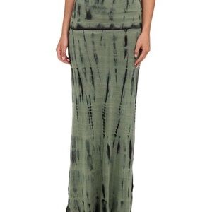 Billabong Olive Tie-Dye Maxi Skirt